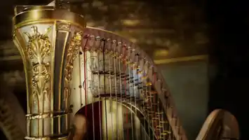 Harpa I Närbild Kungliga Hovkapellet.